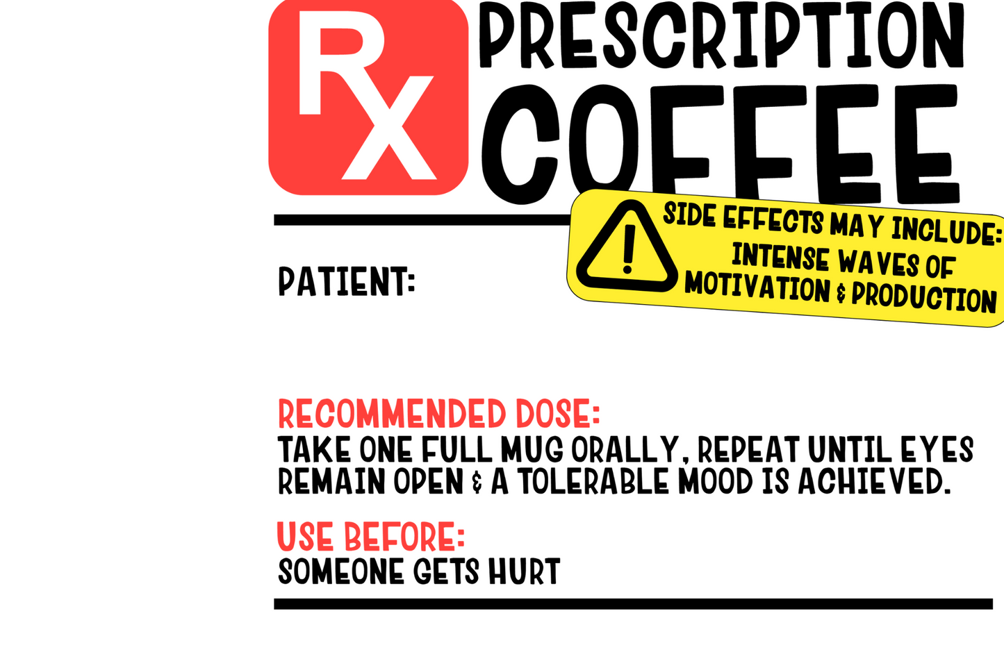 Rx Prescription Coffee Mug