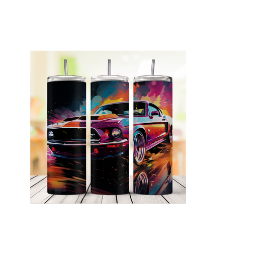 20oz Colorful Car Tumbler