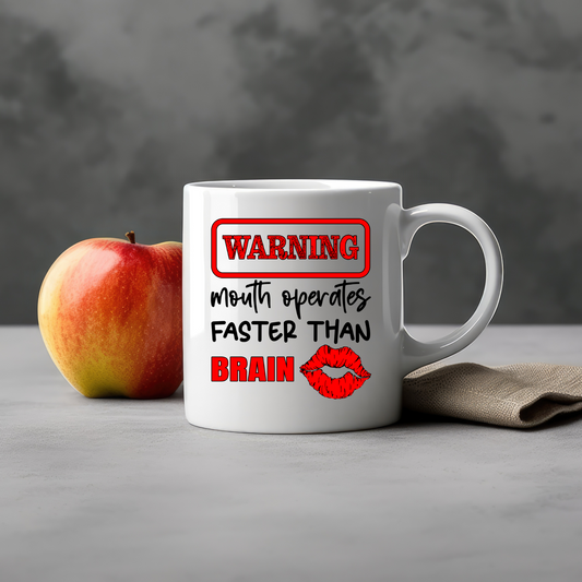 11oz Warning Mug